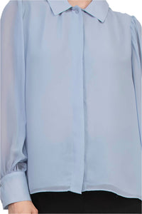 Tahari - Pointed Collar Long Sleeves Shirt