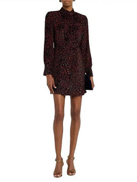 Simkhai - Daphne Draped Mock Neck Mini Dress
