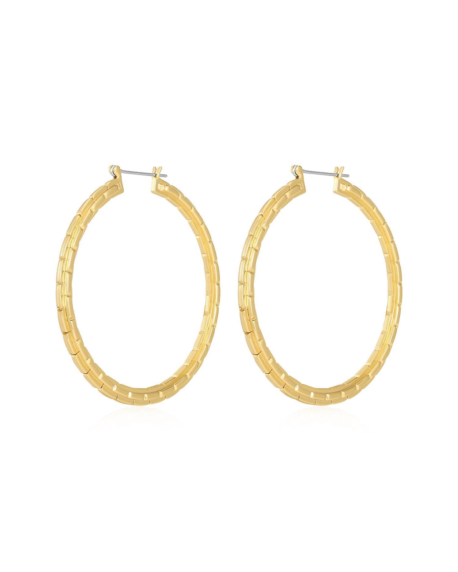 Luv Aj - Women's Chloe Chain Hoops Earrings