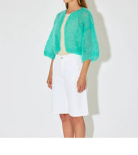 Maiami - MOHAIR SHORT SLEEVE CARDIGAN