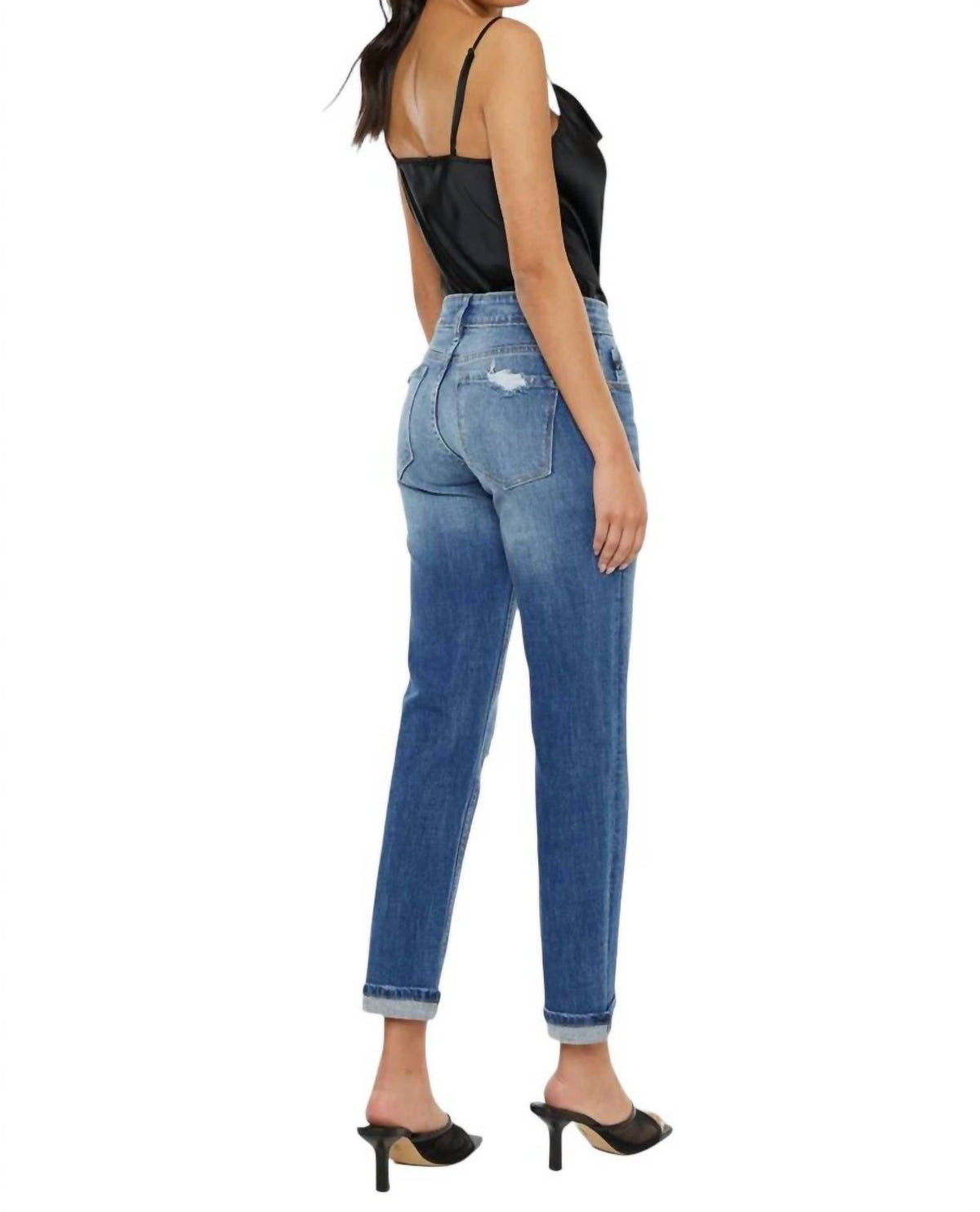 Kancan - Mid Rise Boyfriend Jeans