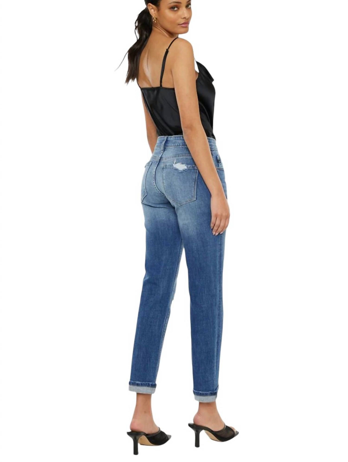Kancan - Mid Rise Boyfriend Jeans
