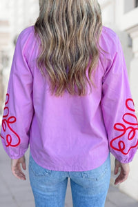 Aapparella - Petal Pop Embroidered Blouse