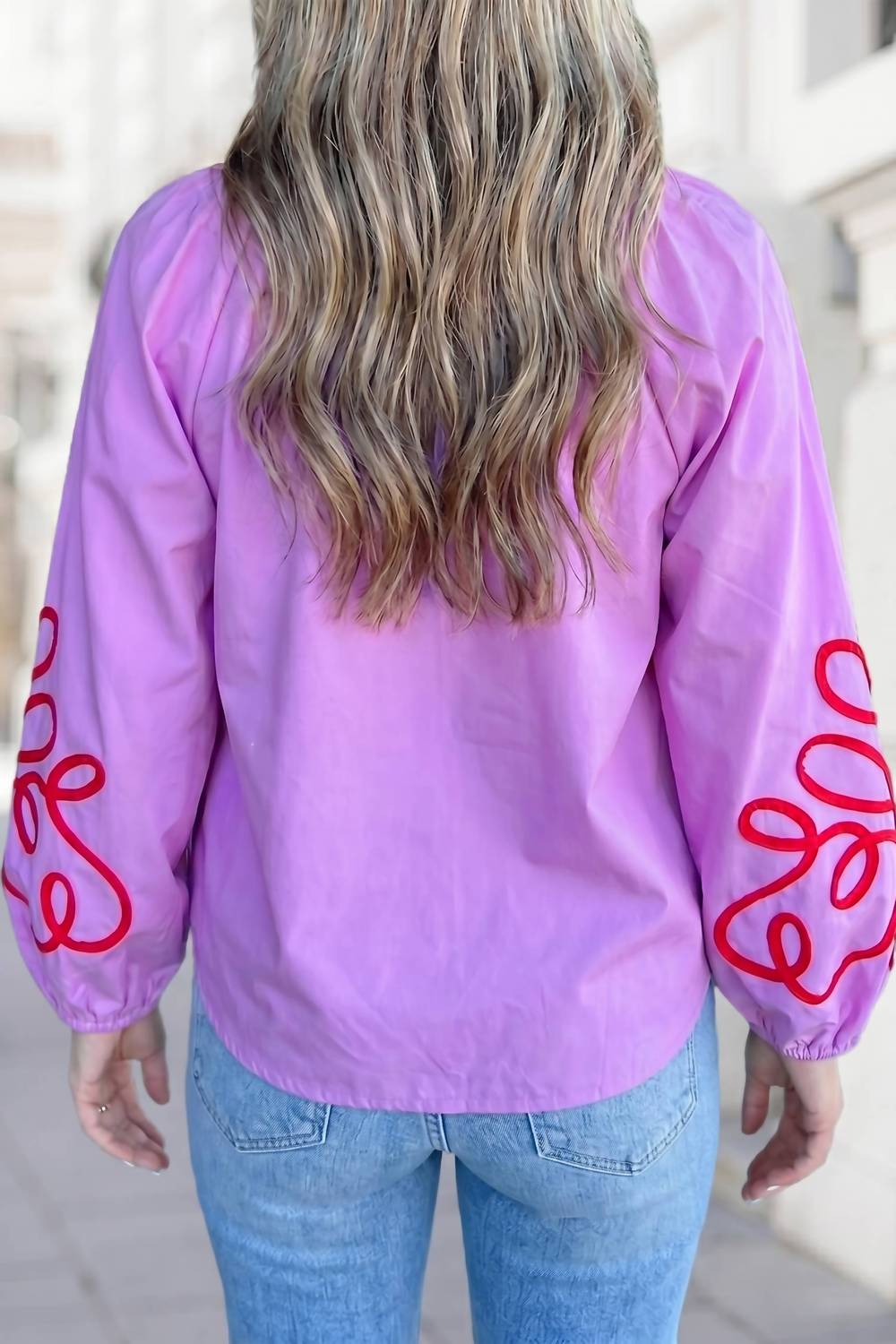 Aapparella - Petal Pop Embroidered Blouse
