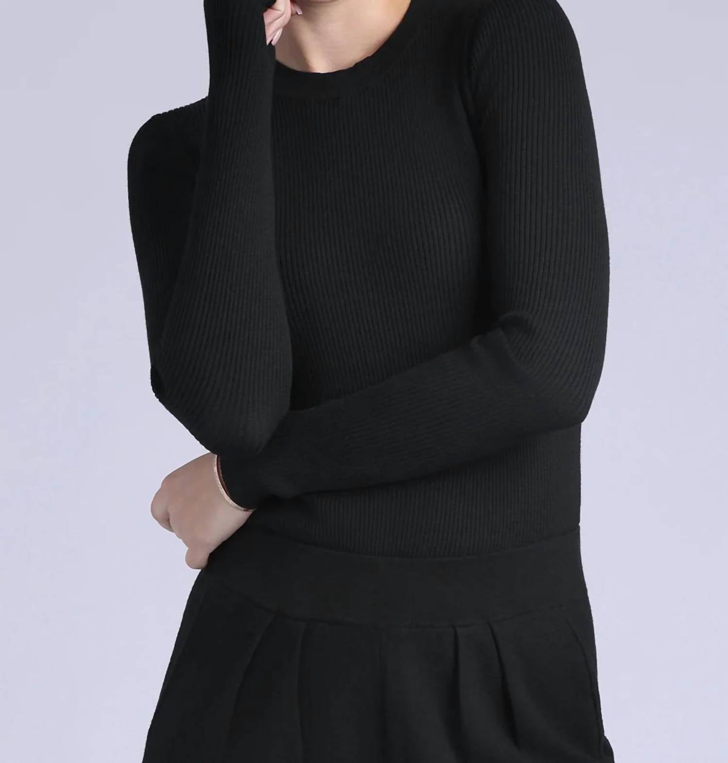 Minnie Rose - Ribbed Long Sleeve Sweater