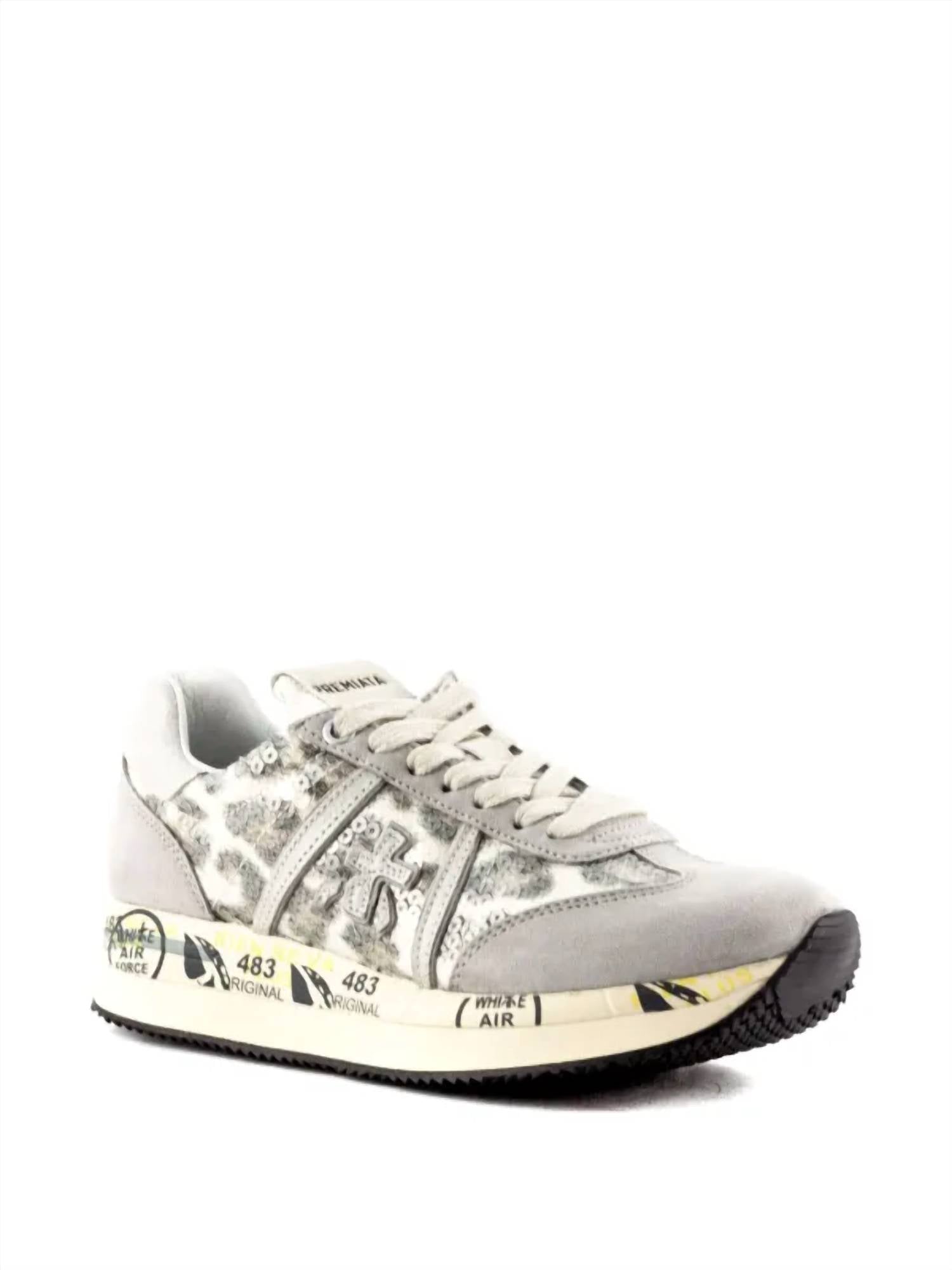 Premiata - Women's Conny Sequin Leopard Platform Sneaker