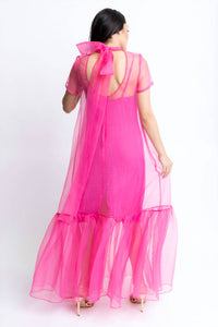 Karlie - Organza Bow Maxi Dress