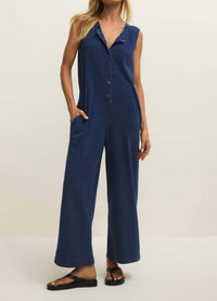 Z Supply - Fiona Jersey Denim Jumpsuit