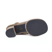 ALL BLACK Women's Mod Winter Mules in taupe - women's shoe - alternate view