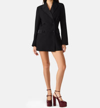 STEVE MADDEN Meridia Long Sleeve Jumpsuit in black - women's pants