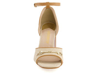 Andrea - Women's Heeled Ankle Strap Sandals