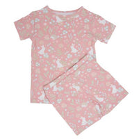 Sweet Bamboo - Kid's Woodland Bunny Summer Pajama Set