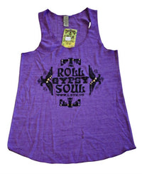 LHTX Women's Roll Gypsy Soul Tank in purple - women's tank top