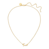 Eklexic - Women's Dainty Script F*ck Necklace