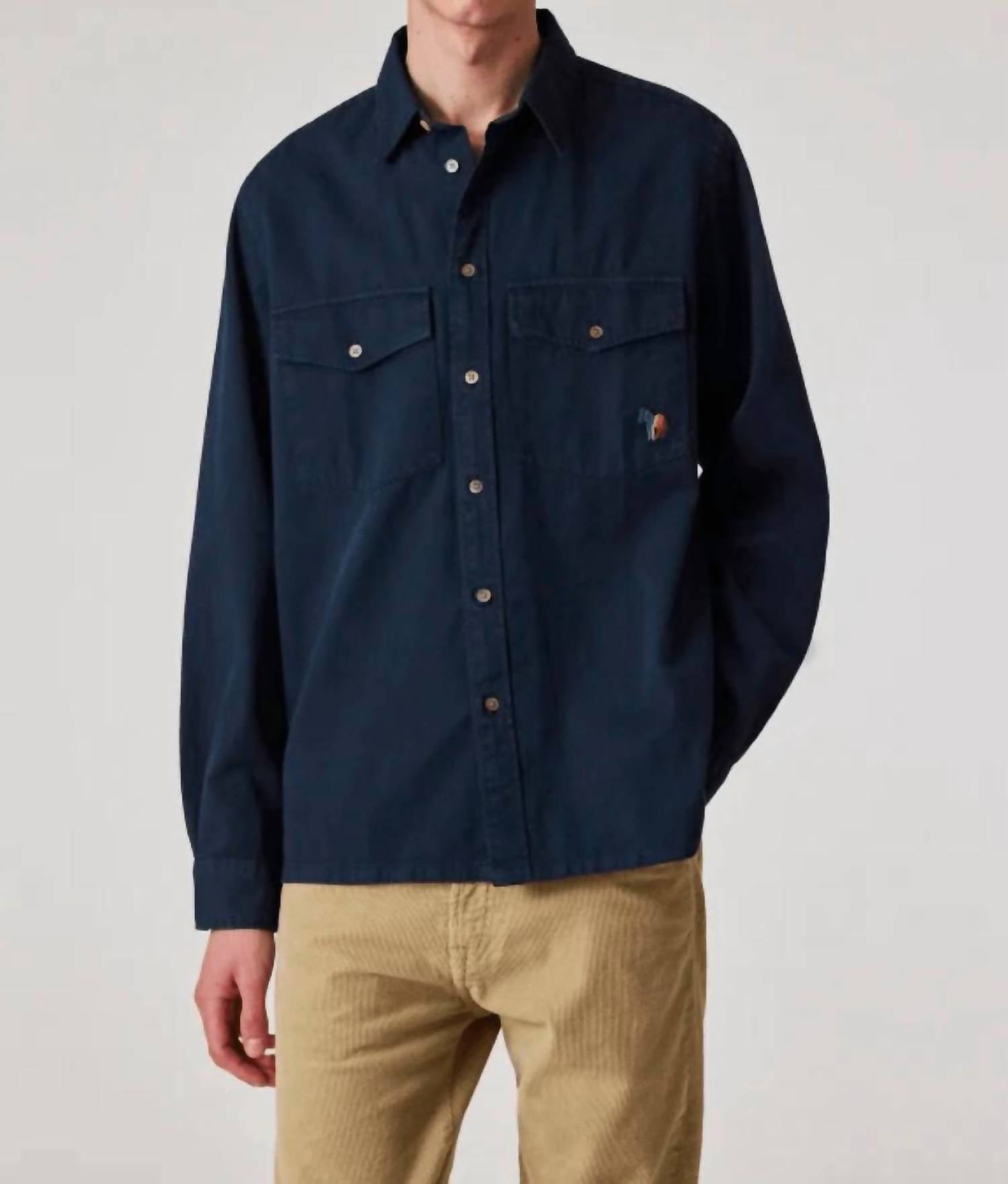 Paul Smith - Broad Stripe Zebra Logo Pocket Shirt