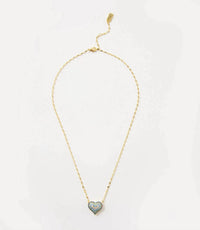 Native Gem - Women's Ombré Crystal Heart Necklace