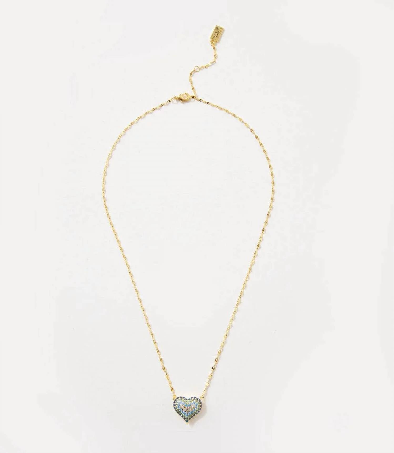 Native Gem - Women's Ombré Crystal Heart Necklace