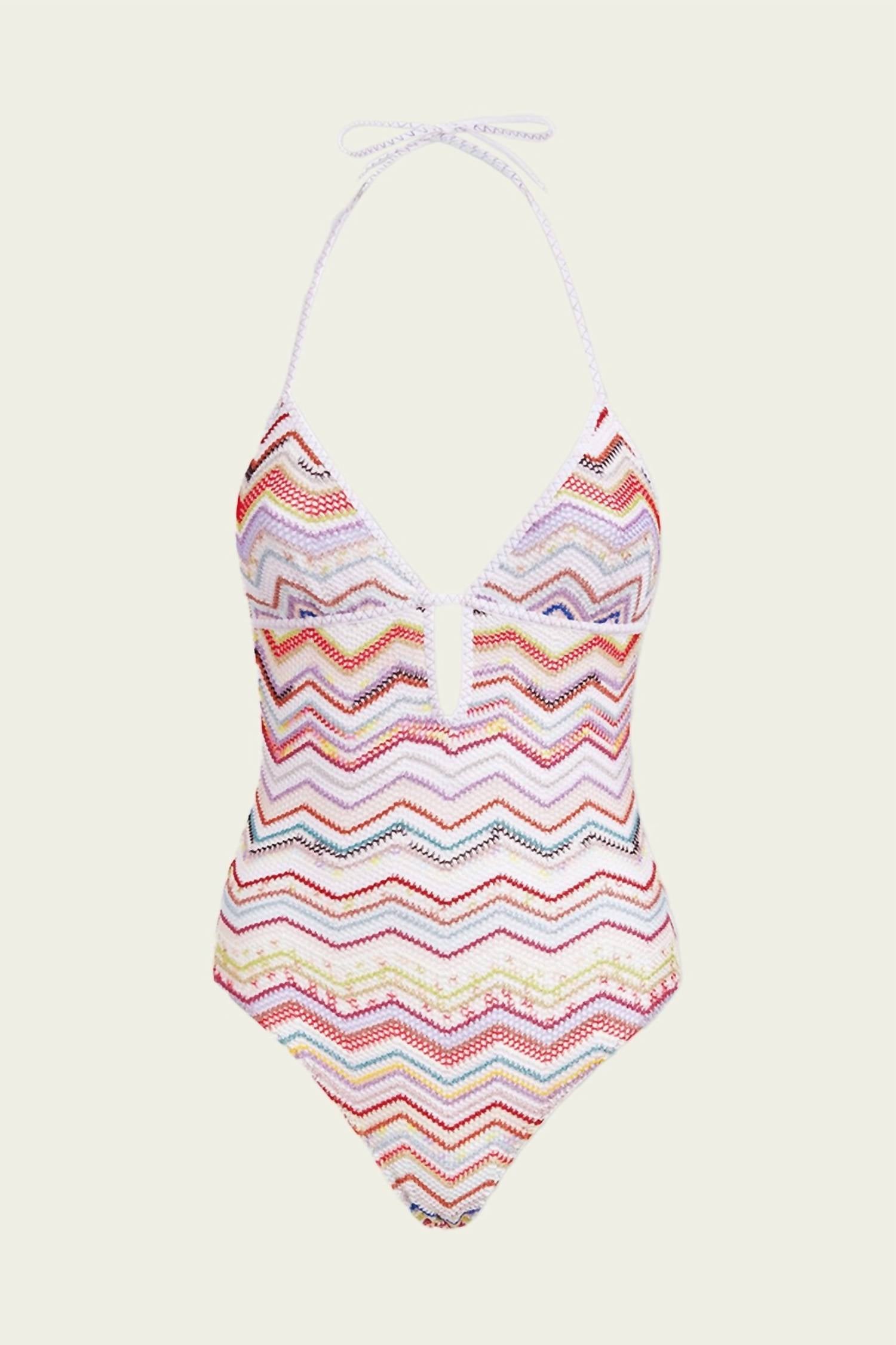Missoni - Zig-zag Crochet One-piece Swimsuit