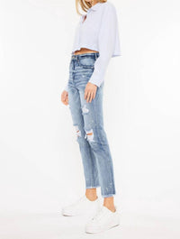 Kancan - Women's High Rise Slim Straight Jeans
