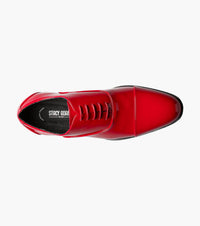STACY ADAMS Men's Gala Cap Toe Oxfords in red - men's shoe - view 9