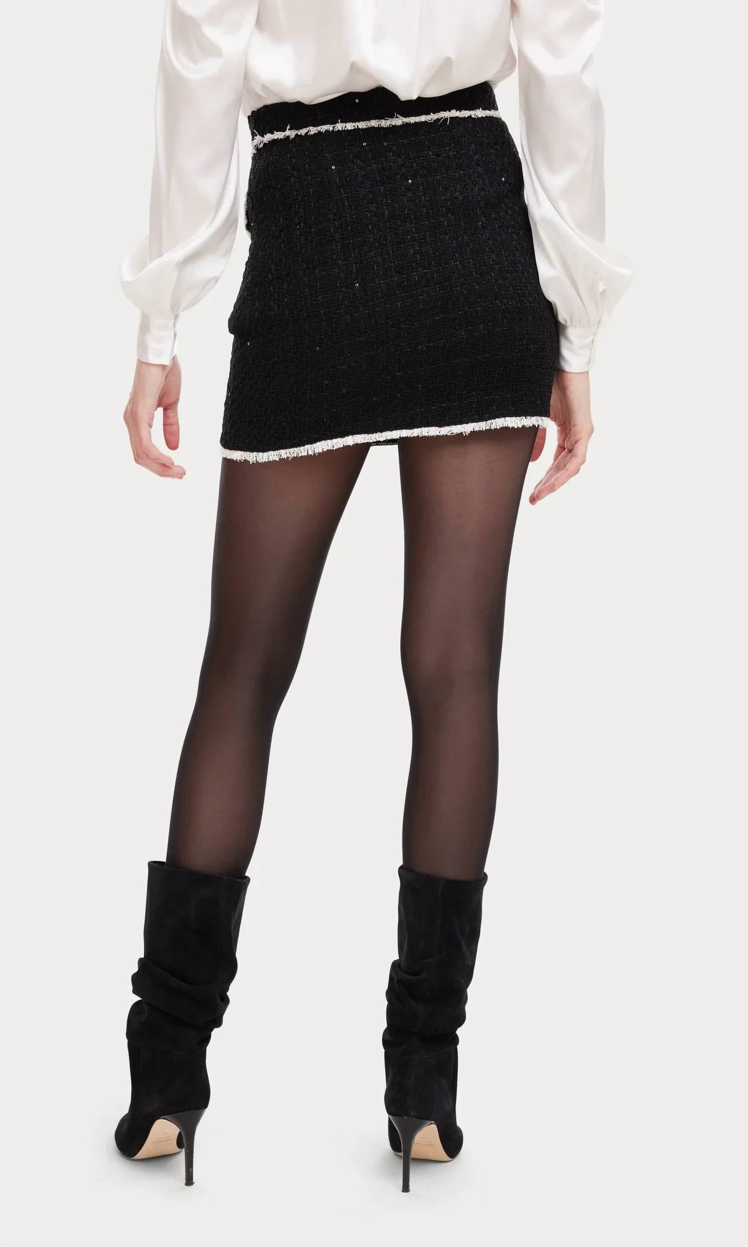 Fifteen Twenty - Nessa Contrast Tweed Skirt