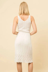 Mystree - Cinched Waist Sweater Dress