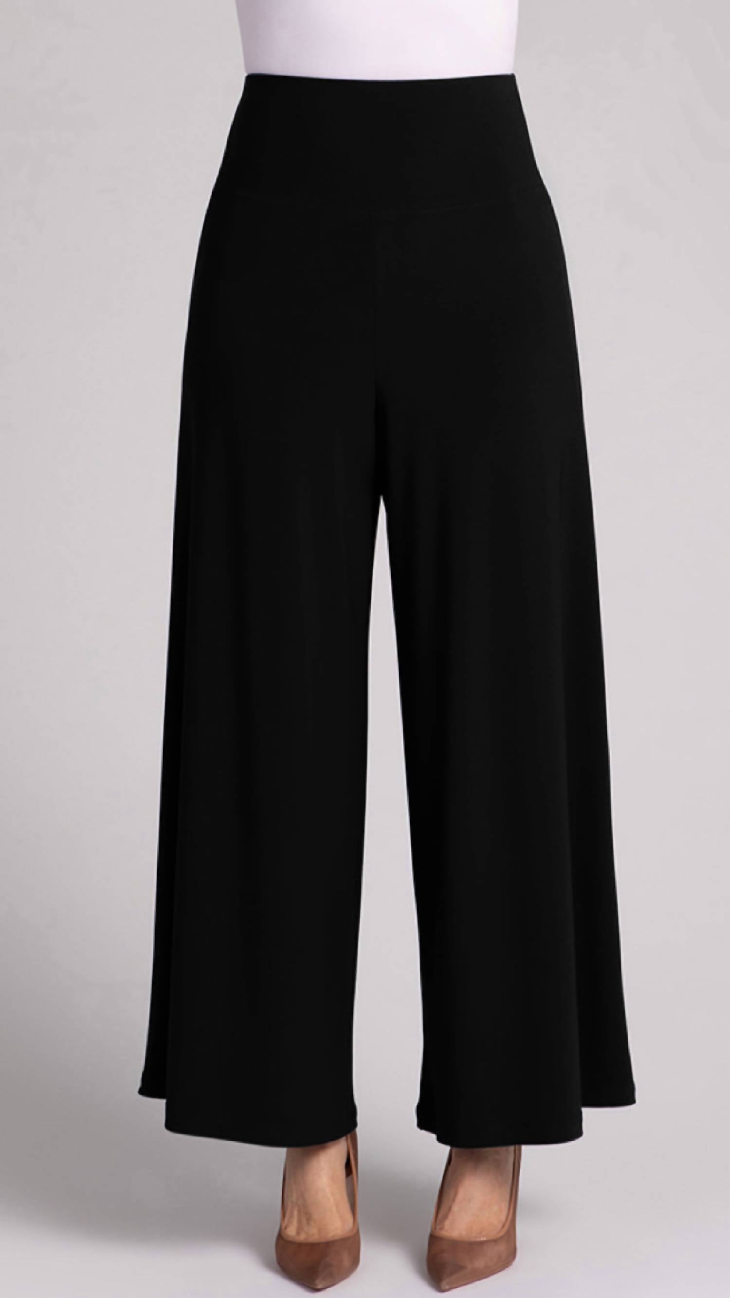 Sympli Trumpet Leg Pant in black - women's pants