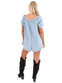 Free People - Daisy Denim Babydoll Romper