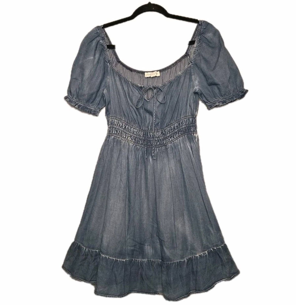 She + Sky - Women's Smocked Waist Midi Dress