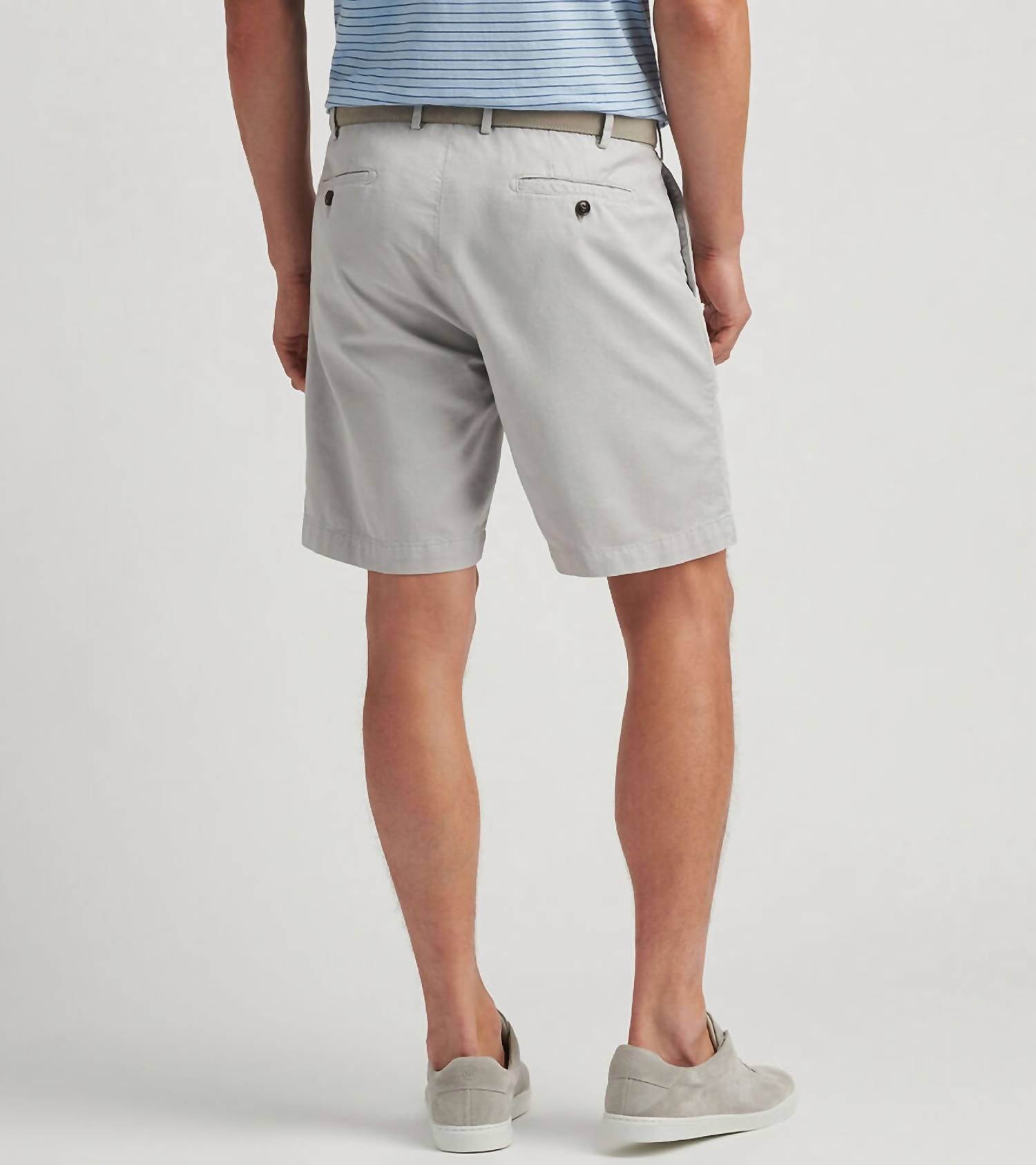 PETER MILLAR Somerset Flat-front Short in british - men's shorts - detail view