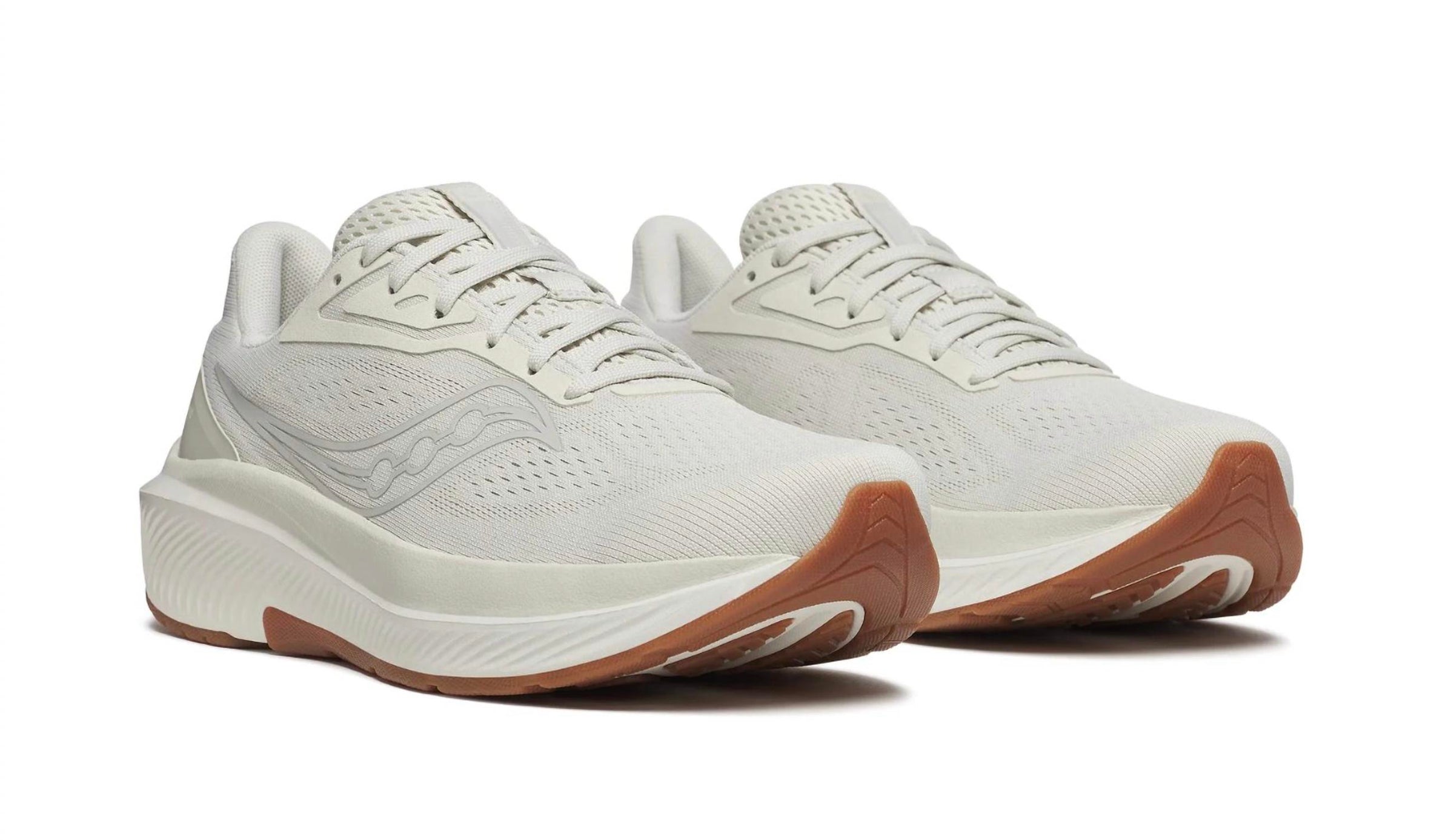 SAUCONY Men's Echelon 10 Shoe - Wide (2E) in birch gum - men's sneaker - detail view