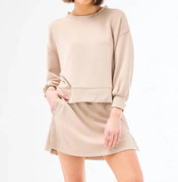 Mary Square Cora Skort in mink - women's shorts