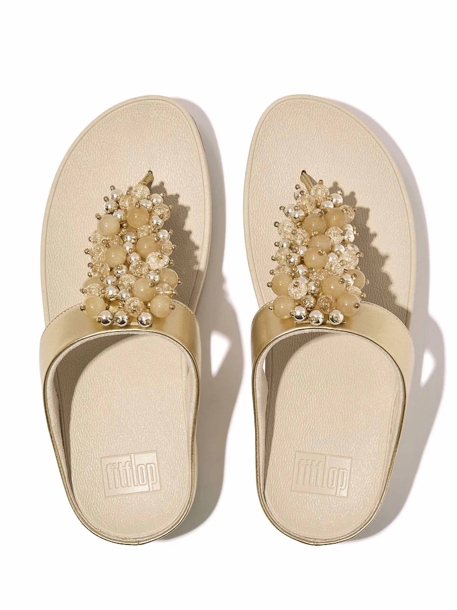 Fitflop - Women's Fino Bauble Bead Toe Post Sandals