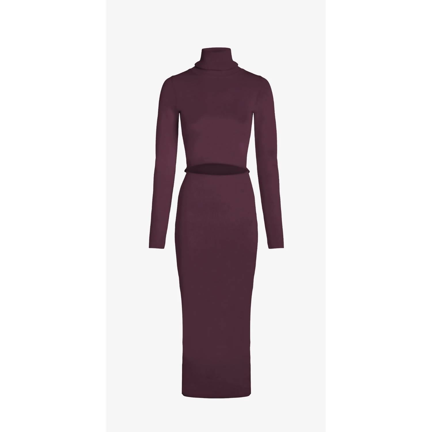 Gauge 81 - Suno Long Sleeve Cut Out Midi Dress