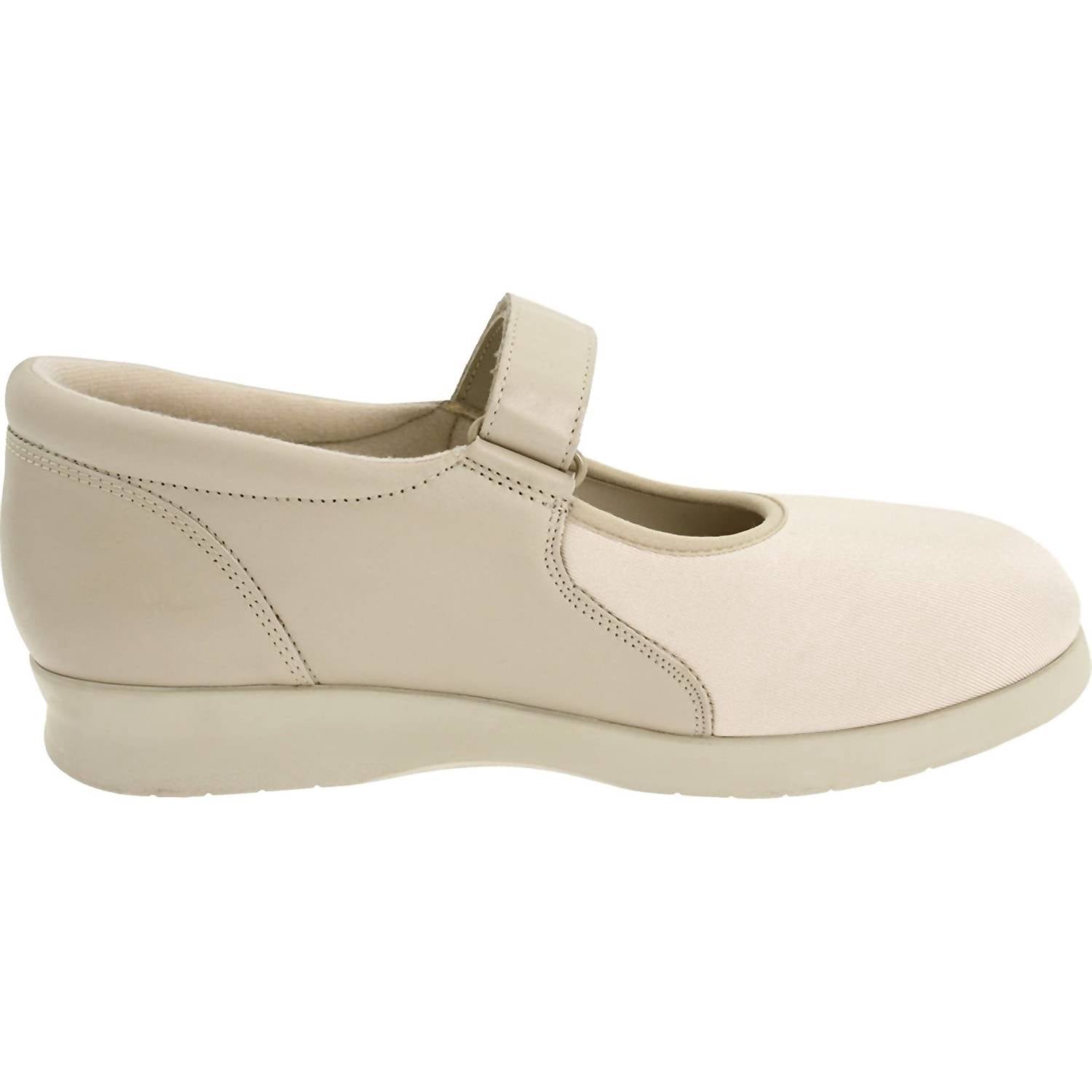DREW Women's Bloom Ii Mary Jane Shoes in bone stretch - women's flats - detail view
