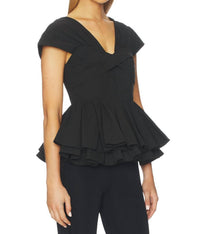 Maude - Serena Tiered Ruffle Hem Top