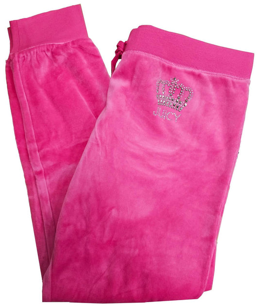 Women's Studded Crown Logo Track Velour Zuma Pant