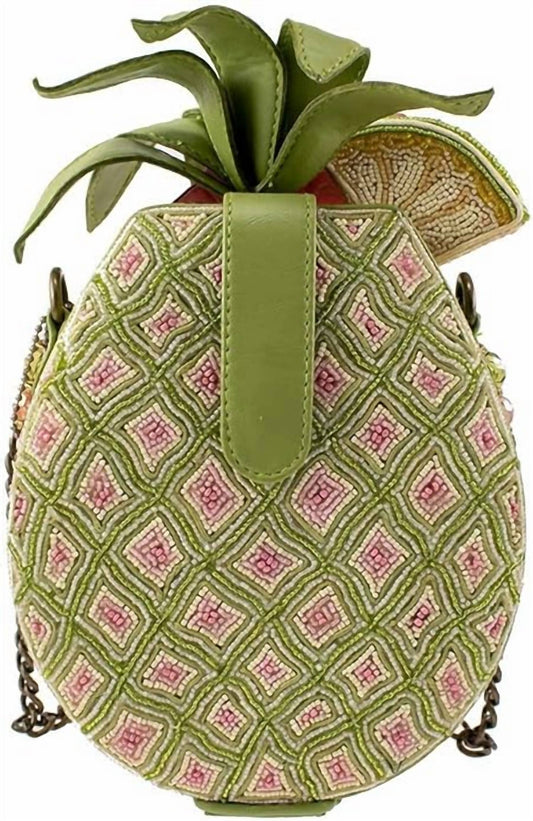 Mary Frances - Women's Pineapple Island Beaded Crossbody Novelty Handbag