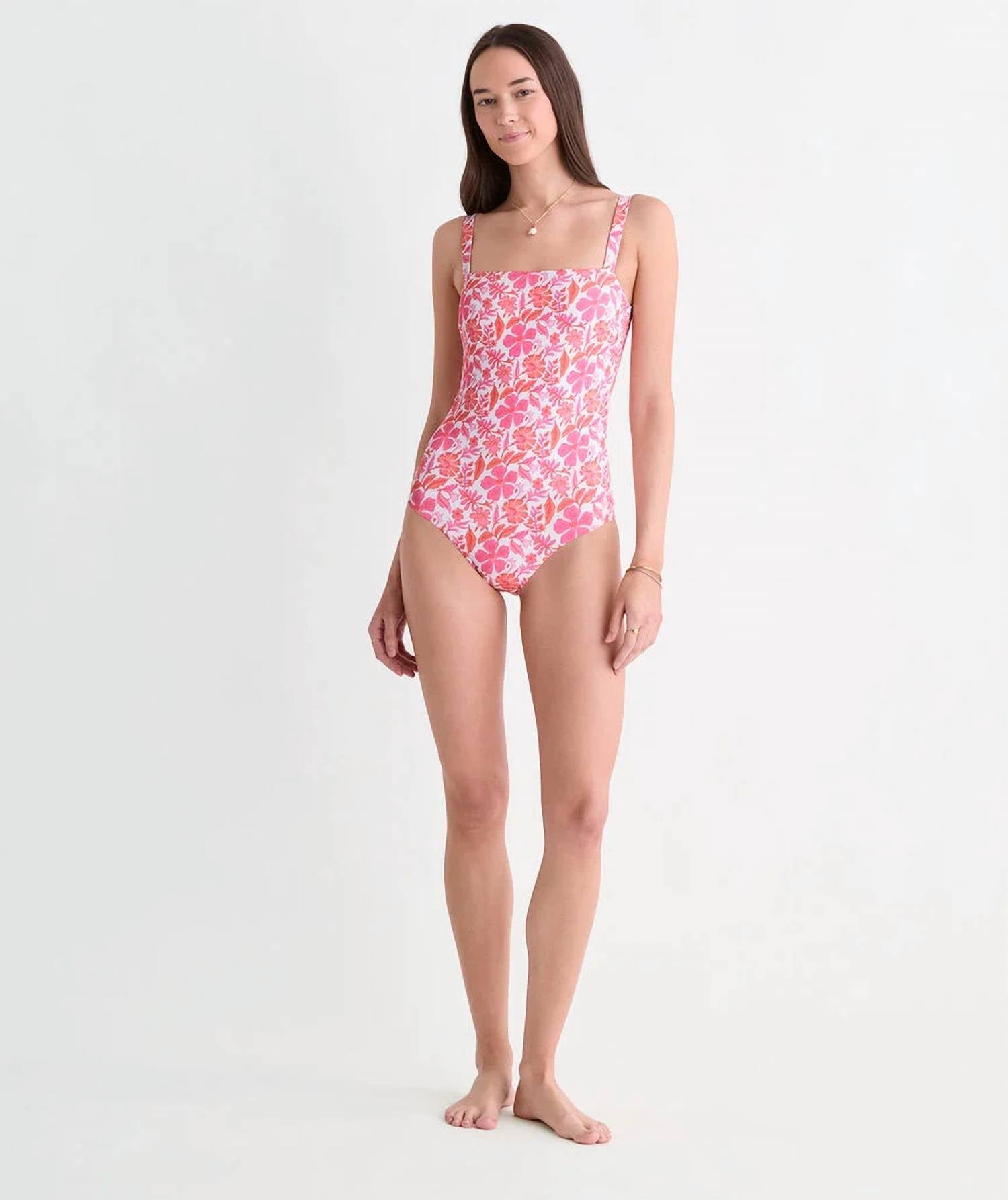 Vineyard Vines - Southampton Square Neck One-piece Swimsuit