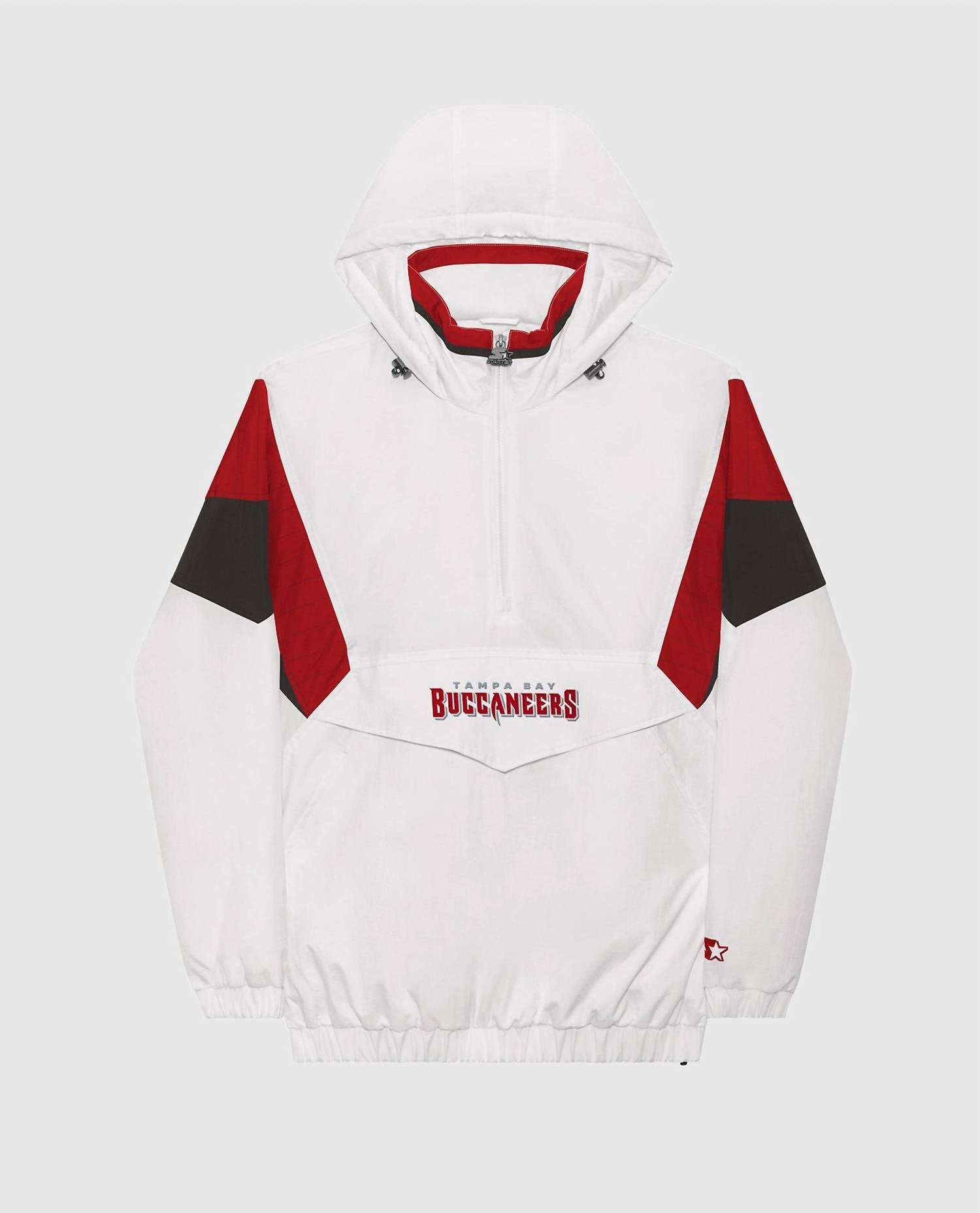 Starter - Men's Tampa Bay Buccaneers The Breakaway Nylon Half-zip Jacket