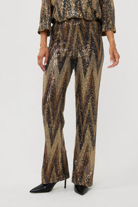 Esqualo - Zigzag Sequin Pants