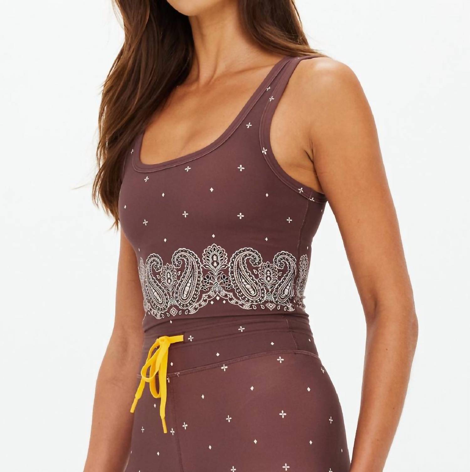 The Upside - Mikkola Lou Scoop Neck Cropped Tank Top