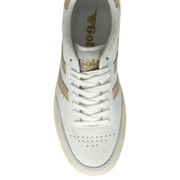 Gola Women's Falcon Mirror Sneaker in white gold - women's sneaker - alternate view
