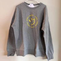 Spring + Mercer - Smiley Crew Neck Fleece Sweatshirt