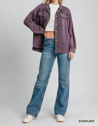 Umgee - Uxeknit Mineral Wash Shacket