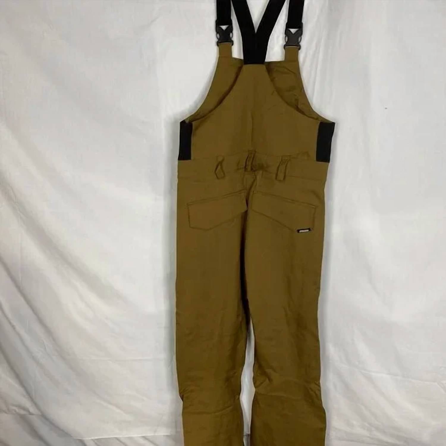 Gsou Snow Men’s Relaxed Fit Snow Bibs With Knee Reinforcements in brown - men's pants - view 6