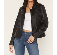 Mauritius - Leather Studded Motorcycle Jacket