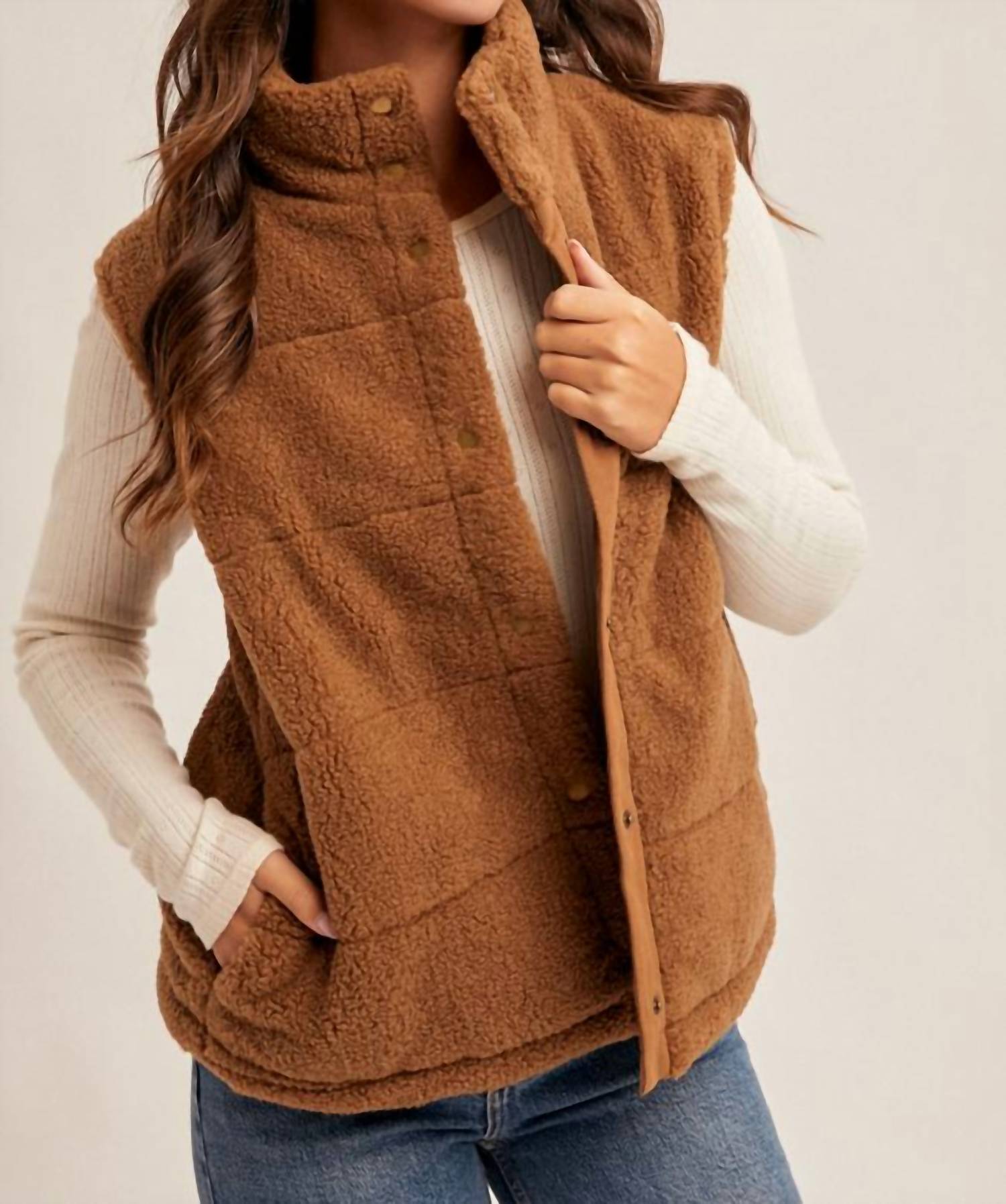 Hem & Thread - Kristine Teddy Puff Vest