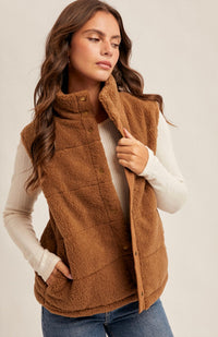 Hem & Thread - Kristine Teddy Puff Vest