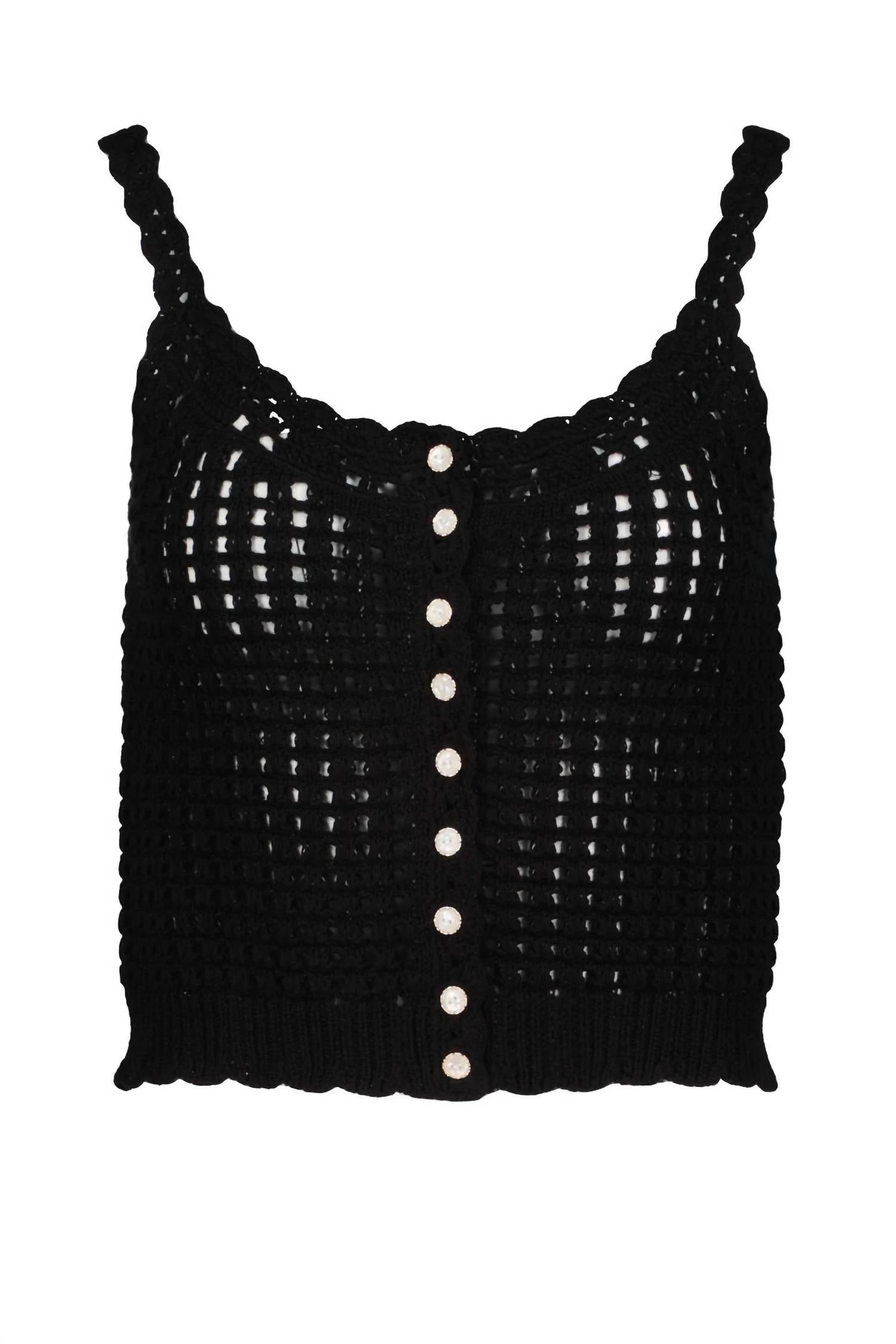 Bishop + Young - Women's Keena Open Crochet Sweater Tank